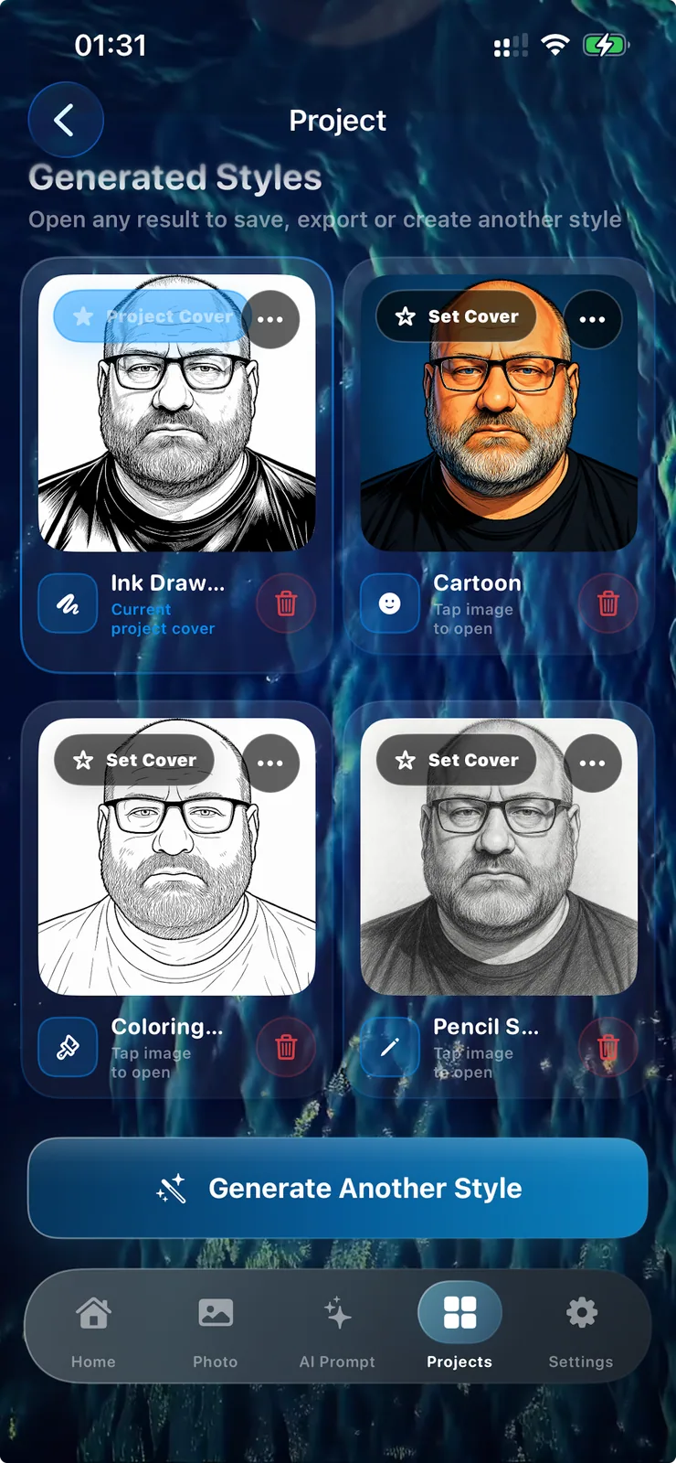 SketchYouAI project styles