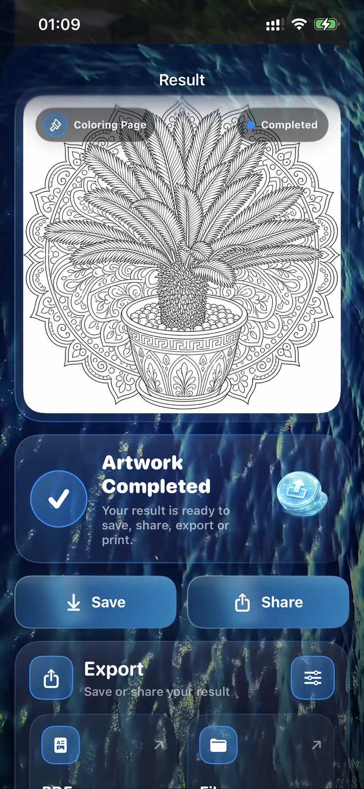 Printable coloring page created with SketchYouAI